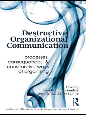 Cover of the book Destructive Organizational Communication by A.F. Jorm