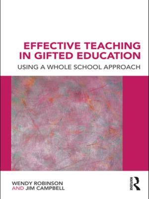 Book cover of Effective Teaching in Gifted Education