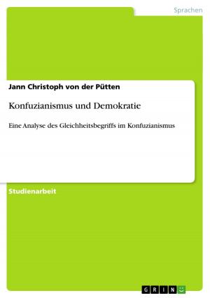 Cover of the book Konfuzianismus und Demokratie by Nadine Schlimper