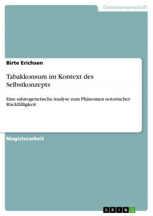 Cover of the book Tabakkonsum im Kontext des Selbstkonzepts by Sasha Petschnig