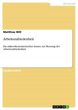 Cover of the book Arbeitszufriedenheit by Johann Platzer