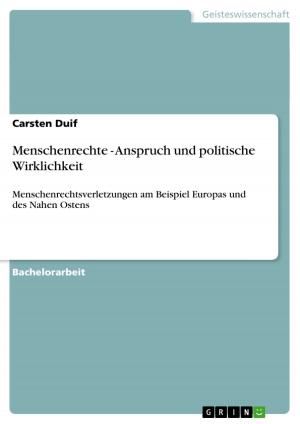 Cover of the book Menschenrechte - Anspruch und politische Wirklichkeit by Melanie Teege