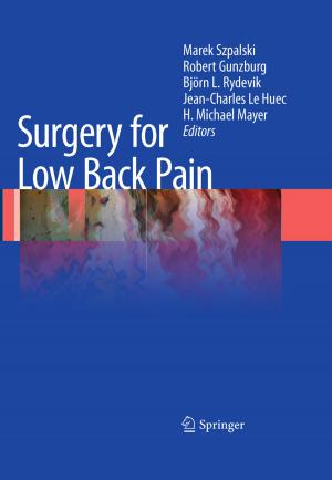 Cover of the book Surgery for Low Back Pain by W. Noordman-Vonk