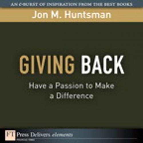 Cover of the book Giving Back by Jon Huntsman, Pearson Education