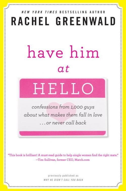 Cover of the book Have Him at Hello by Rachel Greenwald, Crown Publishing Group