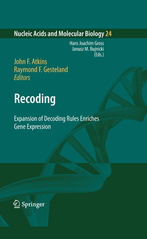 Cover of the book Recoding: Expansion of Decoding Rules Enriches Gene Expression by , Springer New York