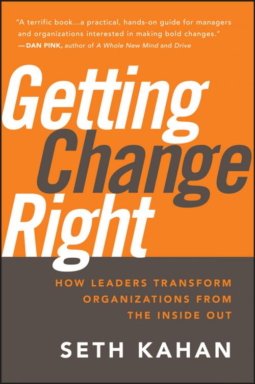 Cover of the book Getting Change Right by Seth Kahan, Wiley