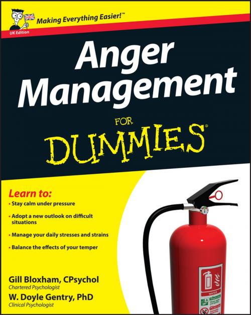 Cover of the book Anger Management For Dummies by W. Doyle Gentry, Gill Bloxham, Wiley