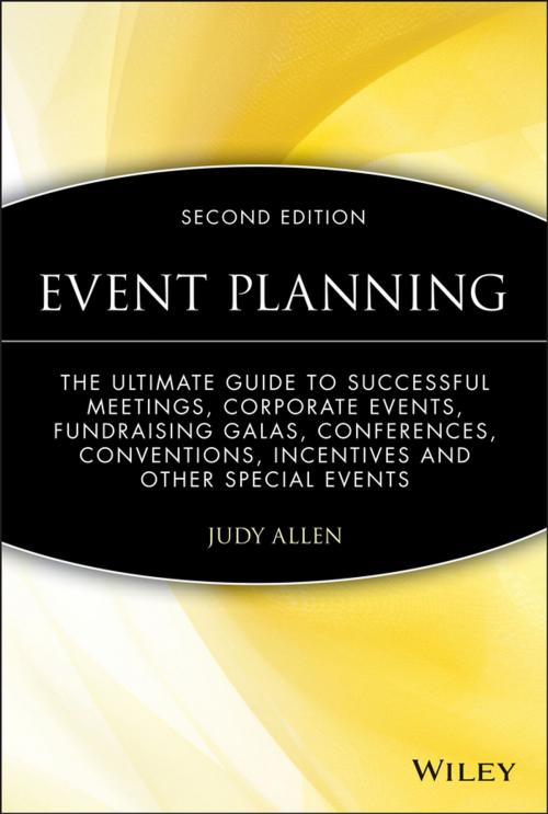 Cover of the book Event Planning by Judy Allen, Wiley