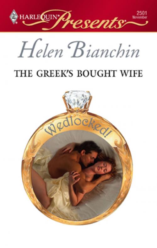 Cover of the book The Greek's Bought Wife by Helen Bianchin, Harlequin