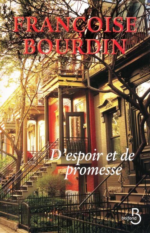 Cover of the book D'espoir et de promesse by Françoise BOURDIN, Place des éditeurs
