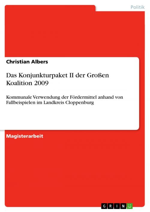 Cover of the book Das Konjunkturpaket II der Großen Koalition 2009 by Christian Albers, GRIN Publishing