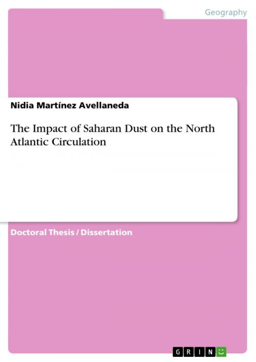 Cover of the book The Impact of Saharan Dust on the North Atlantic Circulation by Nidia Martínez Avellaneda, GRIN Publishing