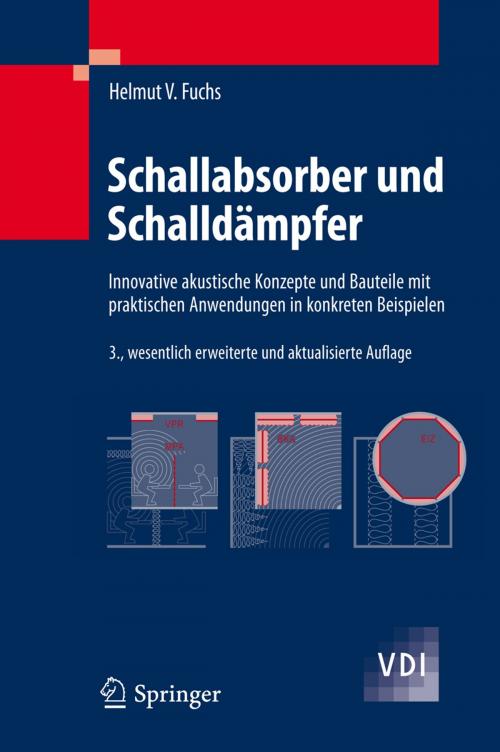 Cover of the book Schallabsorber und Schalldämpfer by Helmut V. Fuchs, Springer Berlin Heidelberg
