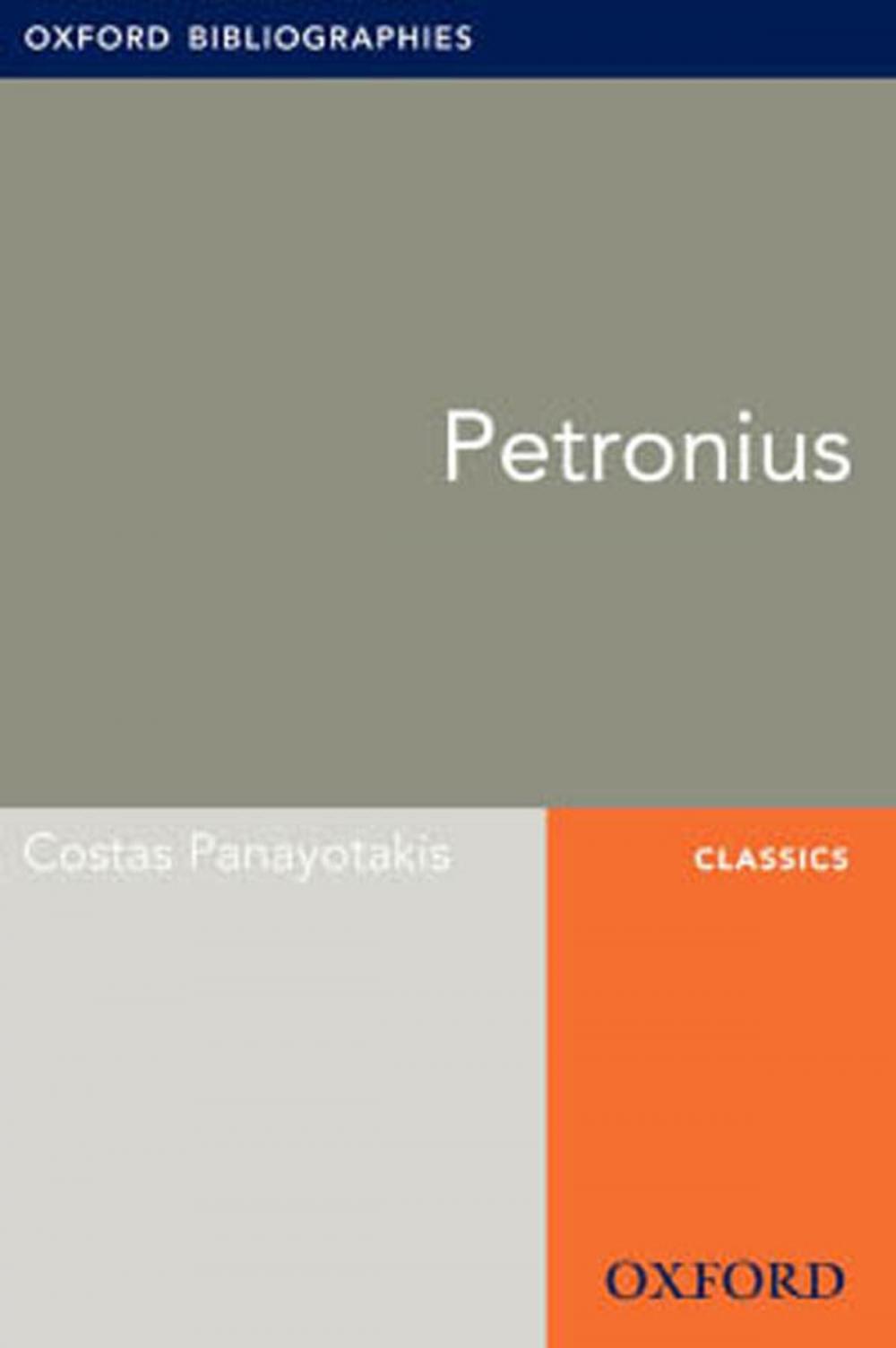 Big bigCover of Petronius: Oxford Bibliographies Online Research Guide