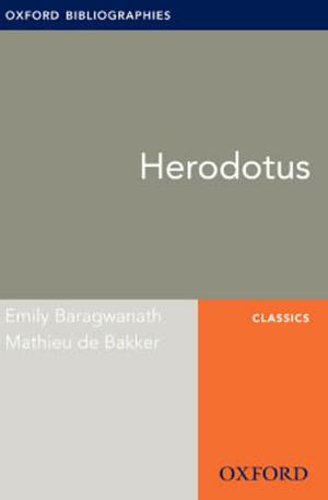 Book cover of Herodotus: Oxford Bibliographies Online Research Guide