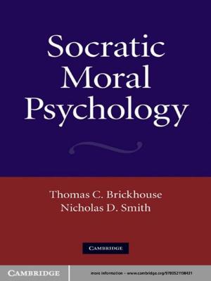 Cover of the book Socratic Moral Psychology by A. A. Rini, M. J. Cresswell