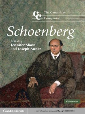 Cover of the book The Cambridge Companion to Schoenberg by Francesca Fulminante