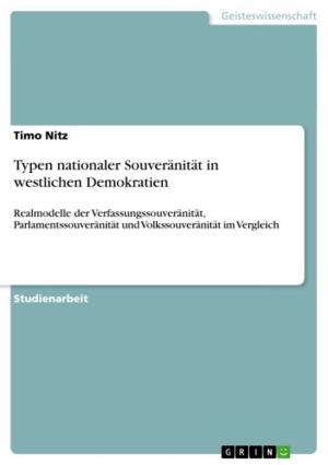 Cover of the book Typen nationaler Souveränität in westlichen Demokratien by Judith Düringer