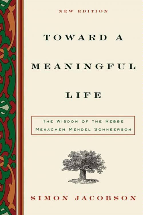 Cover of the book Toward a Meaningful Life by Simon Jacobson, HarperCollins e-books