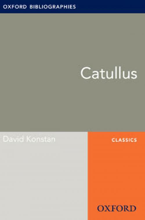 Cover of the book Catullus: Oxford Bibliographies Online Research Guide by David Konstan, Oxford University Press
