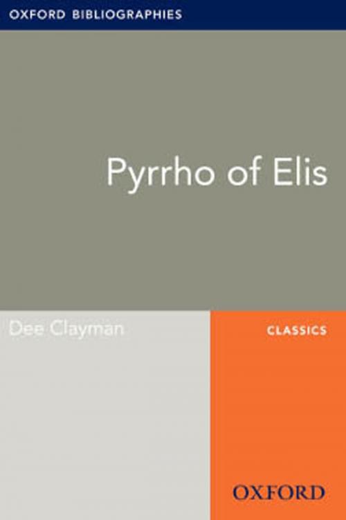 Cover of the book Pyrrho of Elis: Oxford Bibliographies Online Research Guide by Dee Clayman, Oxford University Press