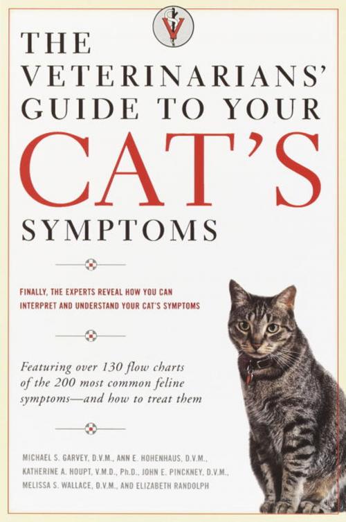 Cover of the book The Veterinarians' Guide to Your Cat's Symptoms by Michael S. Garvey, D.V.M., Anne E. Hohenhaus, D.V.M., Katherine A. Houpt, D.V.M., John E. Pinckney, D.V.M., Melissa S. Wallace, D.M.V., Random House Publishing Group