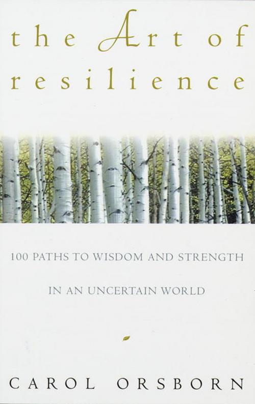 Cover of the book The Art of Resilience by Carol Orsborn, Potter/Ten Speed/Harmony/Rodale