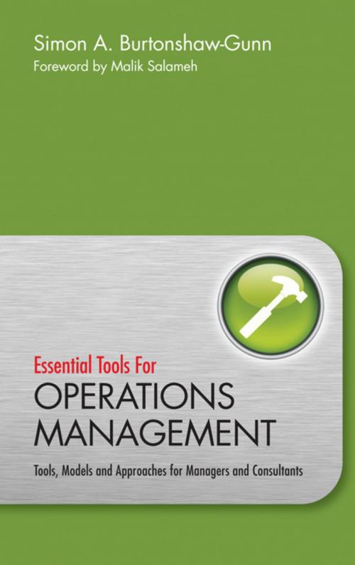 Cover of the book Essential Tools for Operations Management by Simon Burtonshaw-Gunn, Wiley
