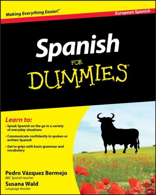 Cover of the book Spanish For Dummies by Pedro Vázquez Bermejo, Susana Wald, Wiley