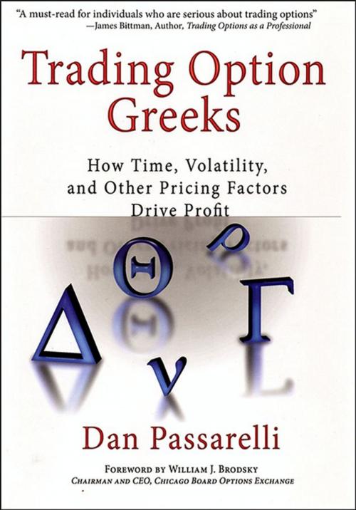 Cover of the book Trading Option Greeks by Dan Passarelli, Wiley