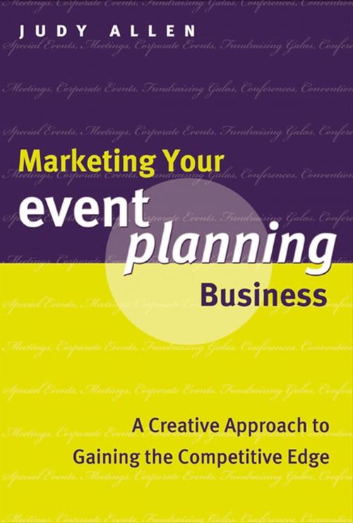 Cover of the book Marketing Your Event Planning Business by Judy Allen, Wiley