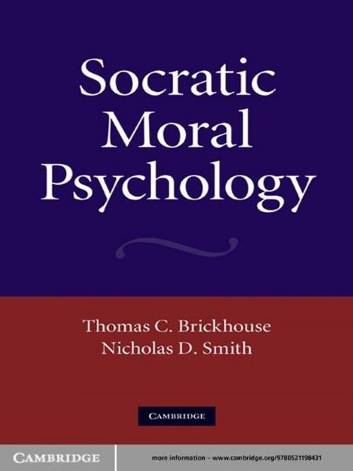 Cover of the book Socratic Moral Psychology by Thomas C. Brickhouse, Nicholas D. Smith, Cambridge University Press