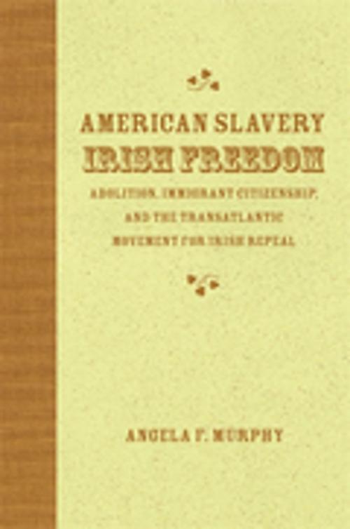 Cover of the book American Slavery, Irish Freedom by Angela F. Murphy, LSU Press