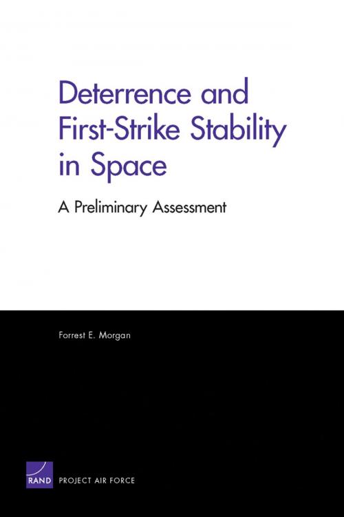 Cover of the book Deterrence and First-Strike Stability in Space by Forrest E. Morgan, RAND Corporation