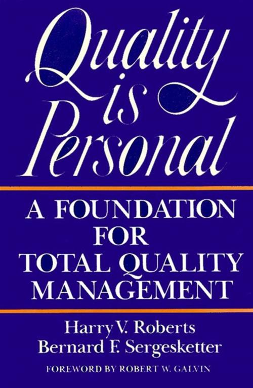 Cover of the book Quality Is Personal by Harry Roberts, Free Press