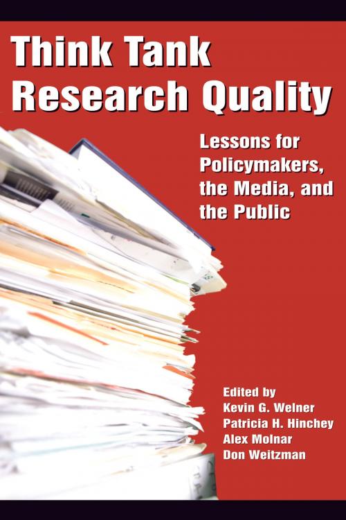 Cover of the book Think Tank Research Quality by , Information Age Publishing
