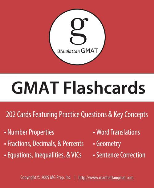 Cover of the book Manhattan GMAT Flashcards by Manhattan GMAT, Manhattan Prep Publishing