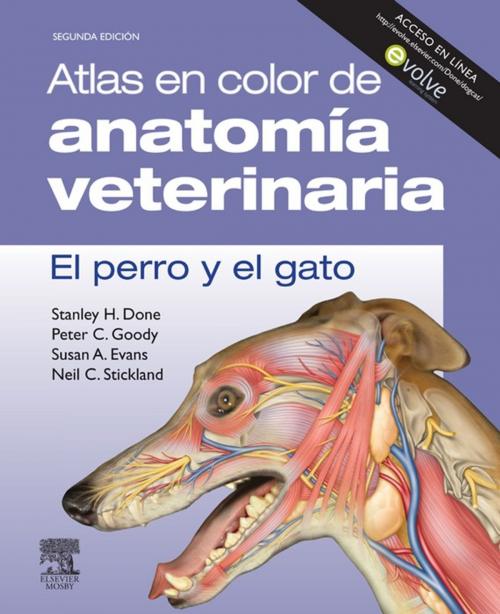 Cover of the book Atlas en color de anatomía veterinaria. El perro y del gato (incluye evolve) by Stanley H. Done, N.C. Stickland, S.A. Evans, P.C. Goody, Elsevier Health Sciences