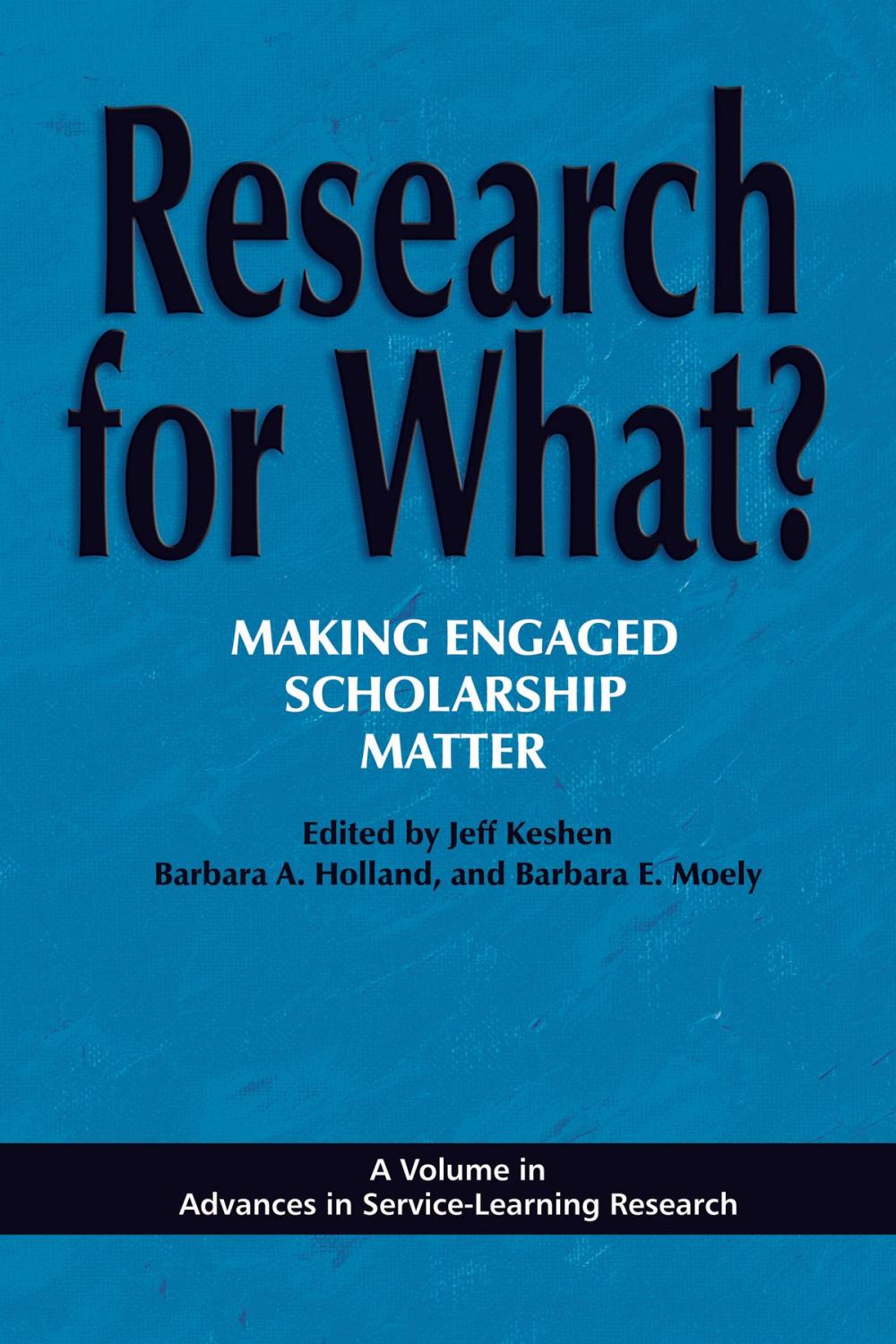 Big bigCover of Research for What?
