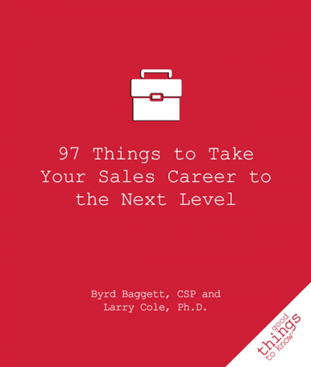 Big bigCover of 97 Things to Take Your Sales Career to the Next Level