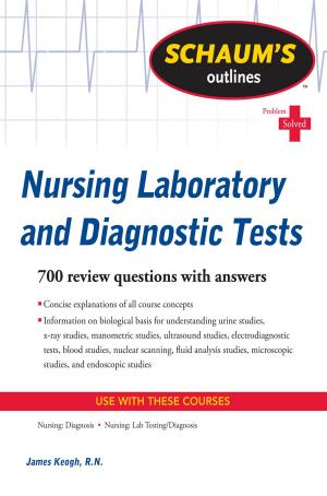 Cover of the book Schaum's Outline of Nursing Laboratory and Diagnostic Tests by Angela Coulter