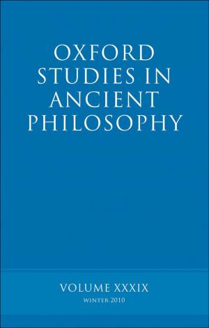 Cover of Oxford Studies in Ancient Philosophy volume 39