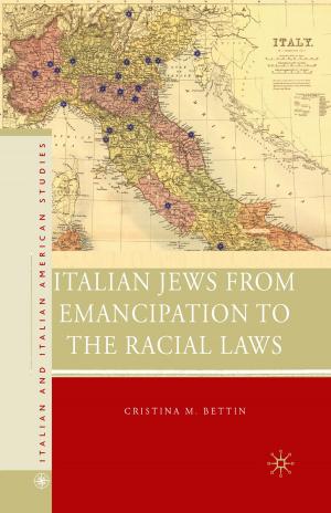 Cover of the book Italian Jews from Emancipation to the Racial Laws by D. Perry