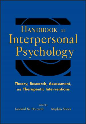 Cover of the book Handbook of Interpersonal Psychology by Montserrat Guibernau