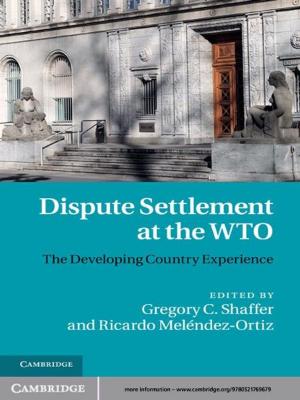 Cover of the book Dispute Settlement at the WTO by 