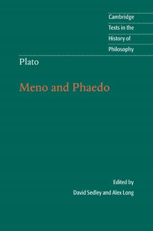 Cover of the book Plato: Meno and Phaedo by Dr Rebecca Zahn