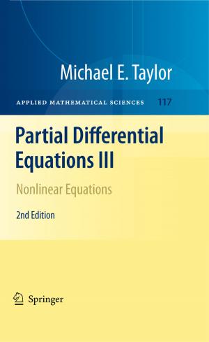 Cover of the book Partial Differential Equations III by Xiaofeng Tao, Qimei Cui, Xiaodong Xu, Ping Zhang