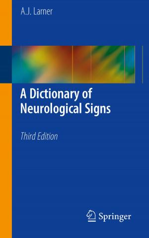 Cover of the book A Dictionary of Neurological Signs by V. Ramasubramanian, Harish Doddala