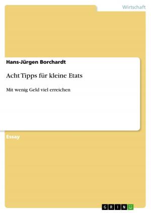 Cover of the book Acht Tipps für kleine Etats by Janet Haertle